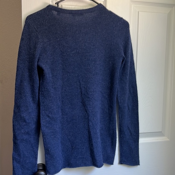 ATM 100%CASHMERE SWEATER SIZE S/P COLOR BLUE - Picture 3 of 6